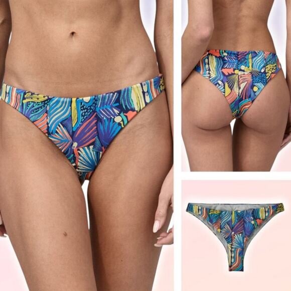 NWT PATAGONIA Nanogrip Sunny Tide Bottoms Womens Size Medium Joy Sound Blue - Picture 1 of 6